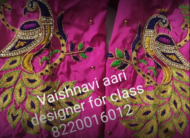 Vaishnavi Aari embroidery designer And Aari Embroidery Class