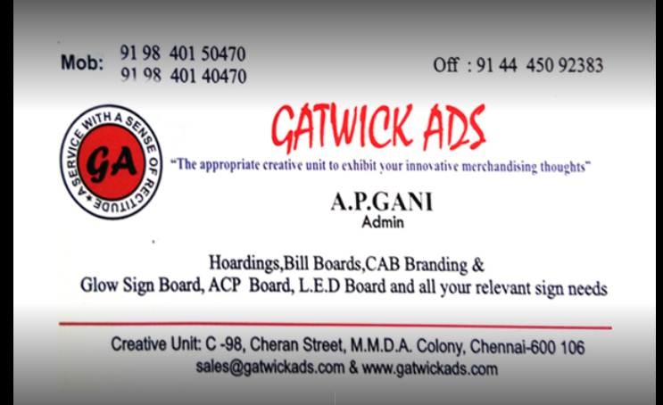 Gatwick Ads | CAB Branding, Glow Sign Board, LED Sign Board, Manufacturers - 3