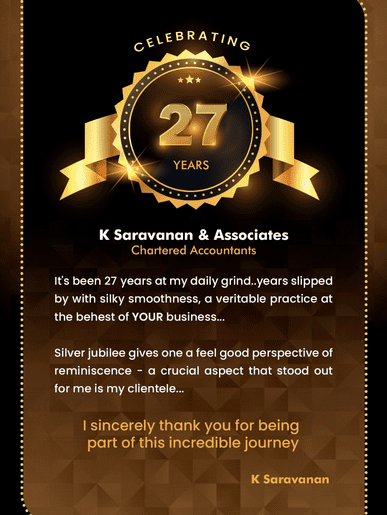 K Saravanan & Co - Chartered Accountants