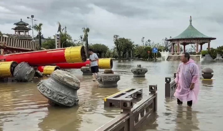 Kimbunga Danas Chafanya Maafa Taiwan, Vifo Viwili na Mamia Kujeruhiwa