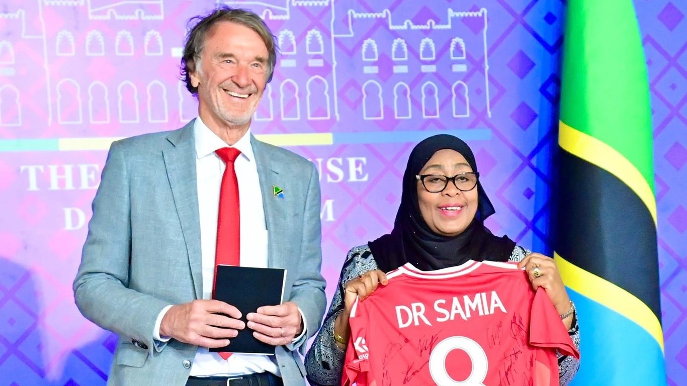 Rais Samia Akutana na Mmiliki wa Manchester United, Sir Jim Ratcliffe, Kujadili Uhifadhi