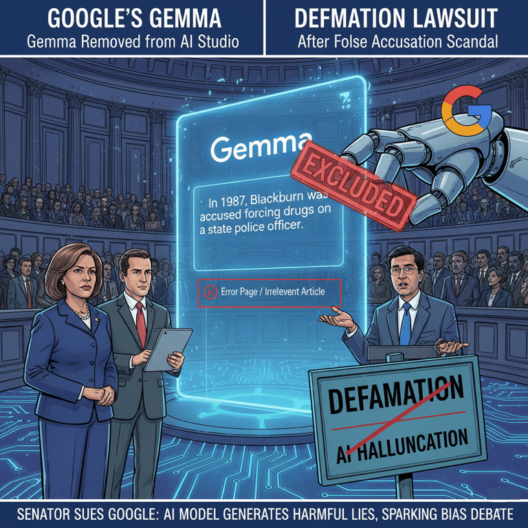 Google Yaiondoa 'Gemma' Katika AI Studio Kufuatia Kashfa ya Kumpaka Matope Seneta wa Marekani