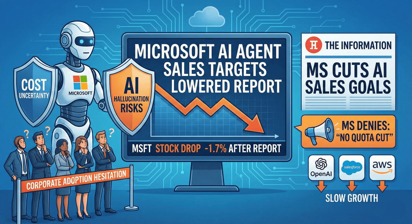 Biashara ya 'AI Agents' Yaanza Kusuasua? Microsoft Yadaiwa Kushusha Malengo ya Mauzo, Yenyewe Yakana Vikali