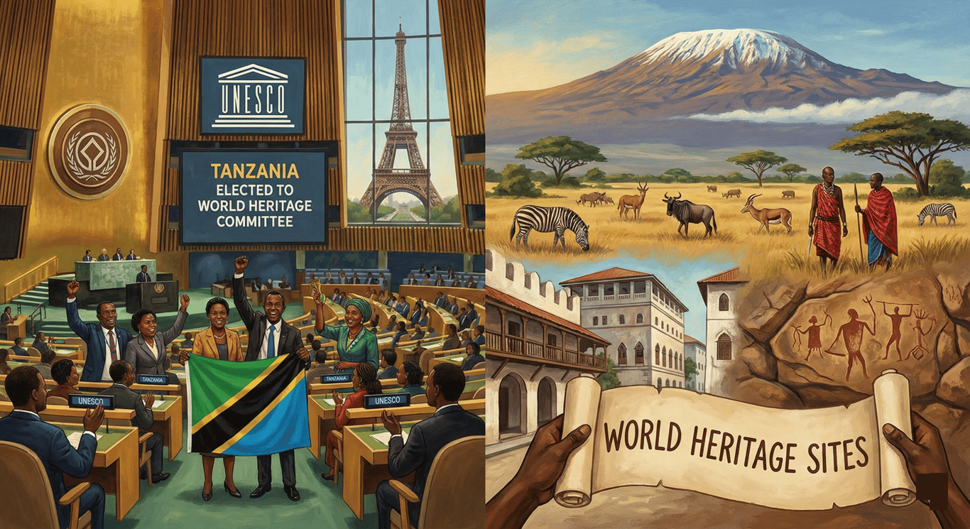 Bendera Yapaa Paris: Tanzania Yaukwaa Ujumbe Mzito UNESCO, Sasa Kuamua Hatima ya Urithi wa Dunia