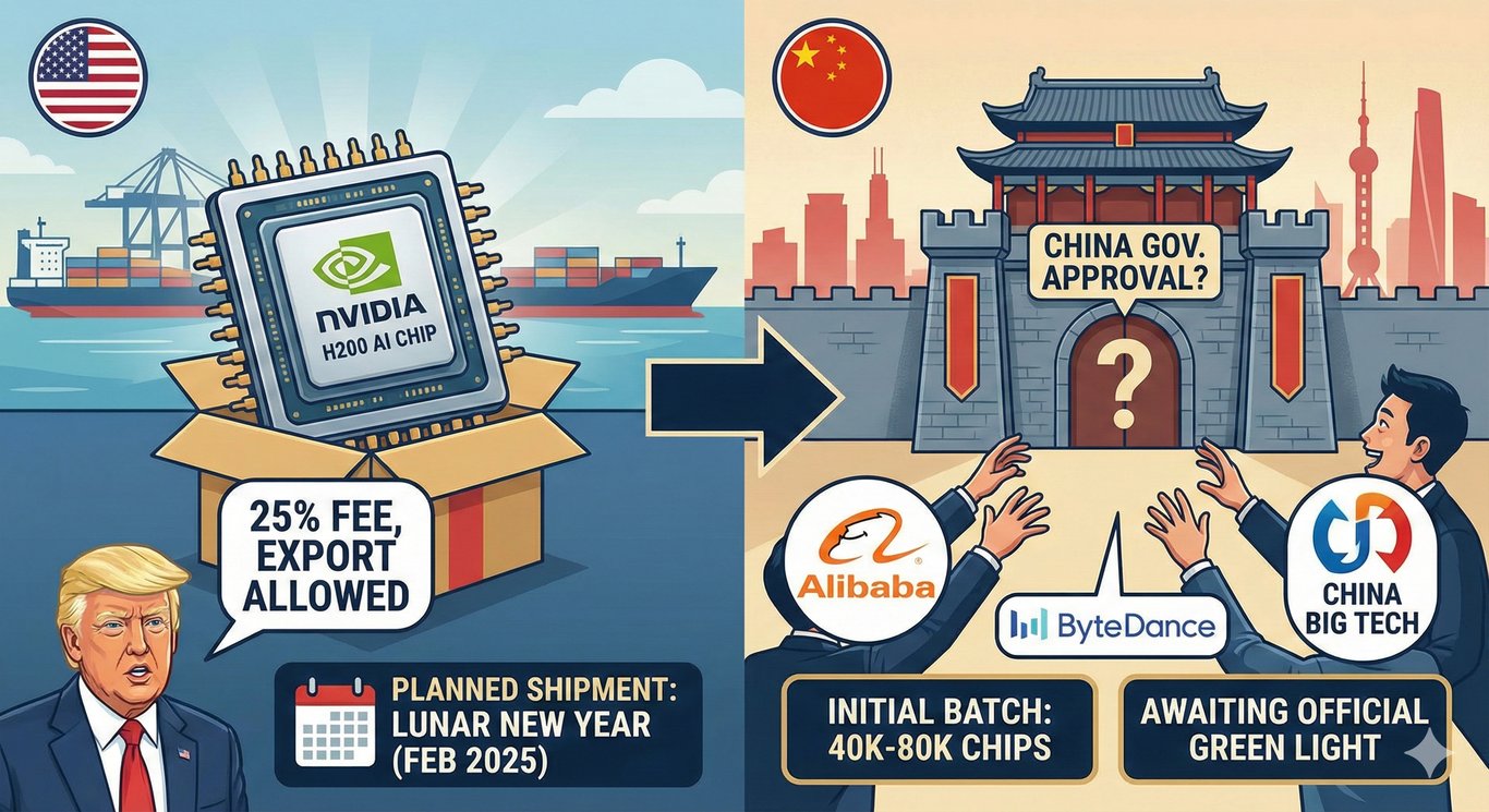 Mchezo wa Karata: Nvidia Yaandaa 'Mvua' ya Chips za H200 nchini China, Trump Afungua Milango kwa Masharti Magumu