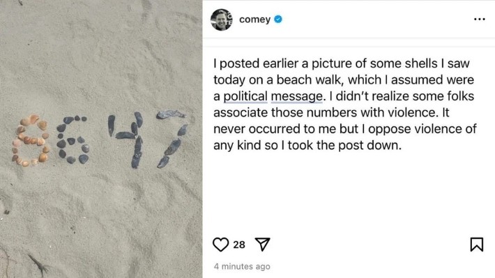 Utata Kati ya Trump na Comey: Picha ya '86 47' Yatafsiriwa Kama Tishio la Kumuua Rais Marekani
