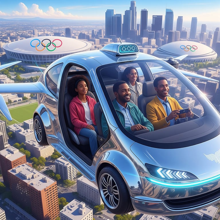 Teksi za Angani za Umeme Zaja: Zitatumika Michezo ya Olimpiki 2028 Los Angeles, Ushindani Wapamba Moto!