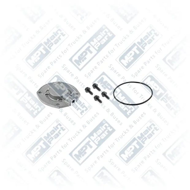 1) 4127040010S3,4127040040S3,4127040050S3,4127040080S3,20382347S3,20547525S3,20569224S3,20701801S3, 20701801S3 VOLVO FH 460 Compresseur d'air, Bride Vilebrequin, MPT Main Part