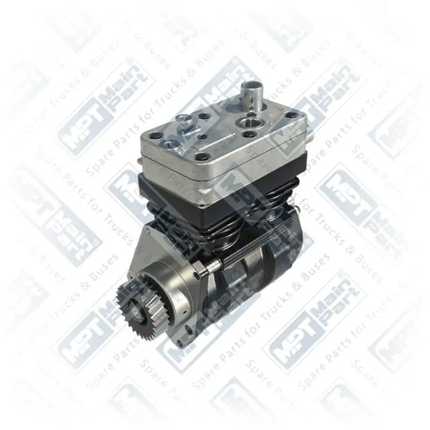 1) 4571302015,4571304615,4571306615,9115530070, 4.LK.0104 Compressor de ar, Cilindro duplo, MPT Main Part