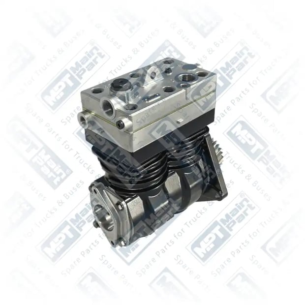2) 9125100210, 4.LK.2513 Compressor de ar, Cilindro duplo, MPT Main Part