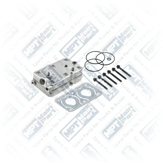 1) 9115539242,0011302515, 4.LP.0203 Compressor de ar, Cabeçote, MPT Main Part