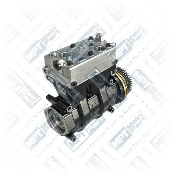 2) 9125181070,9125181110,9125181130,1883114,2020640,202702, 202702 DAF Luftkompressor, Zweizylinder, MPT Main Part