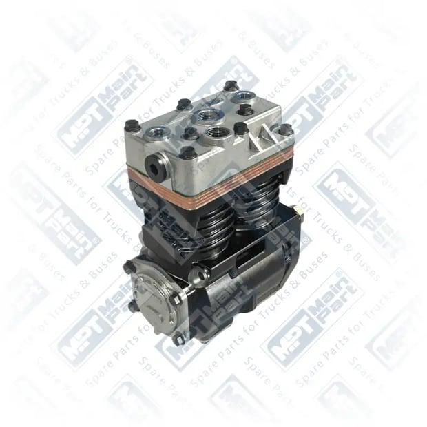 2) LP4827,LP4845,SEB01452AT,SEB01452ES,SEB01455000,SEB01455C56,SEB01455R,SEB01455X00,SEB01455X06,SEB01455X56,SEB01478,SEB01527,SEB01527R,5000694824,5001836982,5001841651,5010295545,5010323738,7485003210, 5001841651 Luftkompressor, Zweizylinder, MPT Main Part