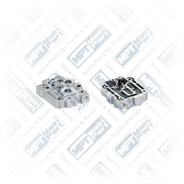 1) K011809, 9.LP.1302 Compressor de ar, Cabeçote, MPT Main Part