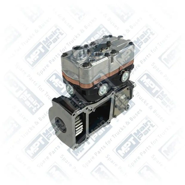 1) 51541007354,51541007367,51541007389,K171842N00,LK4998, K181058N04 Compressor de ar, Cilindro duplo, MPT Main Part