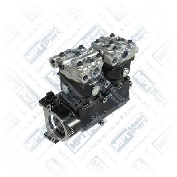 1) 51541006001,51541009001, 3.LK.0702 Compresor de aire, Bicilíndrico, MPT Main Part