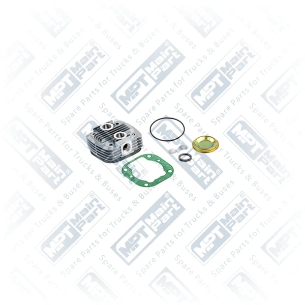 1) , 13.LP.0301 Luftkompressor, Zylinderkopf, MPT Main Part