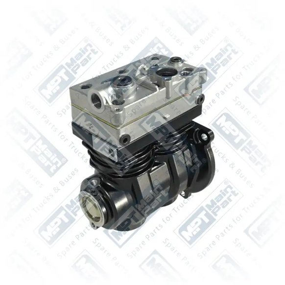 2) 22016995,85013935,9125120290, 9125120290 WABCO Air Compressor, Twin Cylinder, MPT Main Part