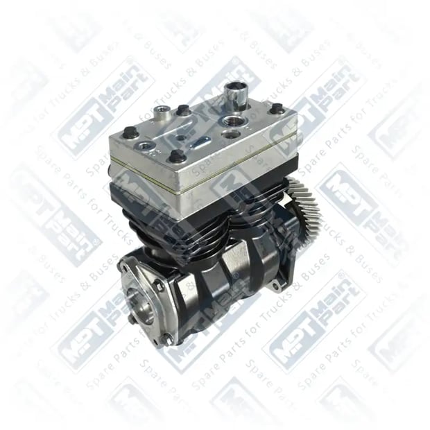 2) 9061304615,9061306315,9125100010, 4.LK.2903 Air Compressor, Twin Cylinder, MPT Main Part
