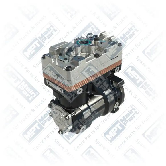 2) K038653N00,K038653N05,K038653N55,K181219N00,LK4970,1918307, K038653N00 KNORR-BREMSE Compressor de ar, Cilindro duplo, MPT Main Part