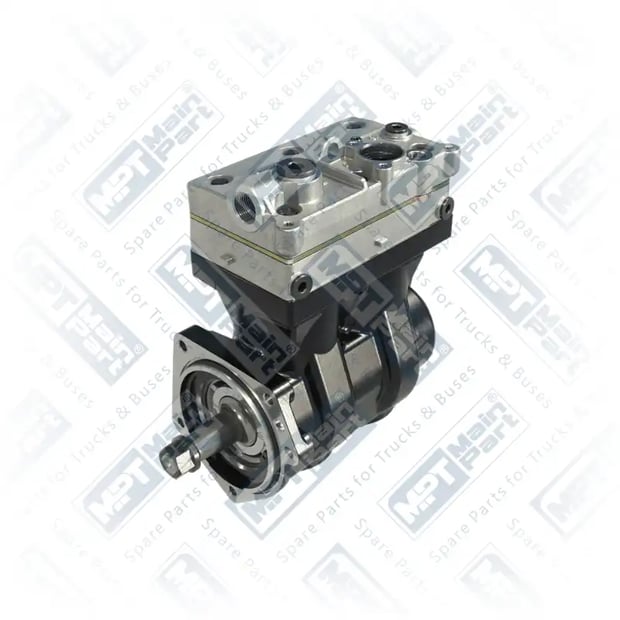 1) 9125120060,9125120067,20770303, 20770303 VOLVO Compresseur d'air, Double cylindre, MPT Main Part