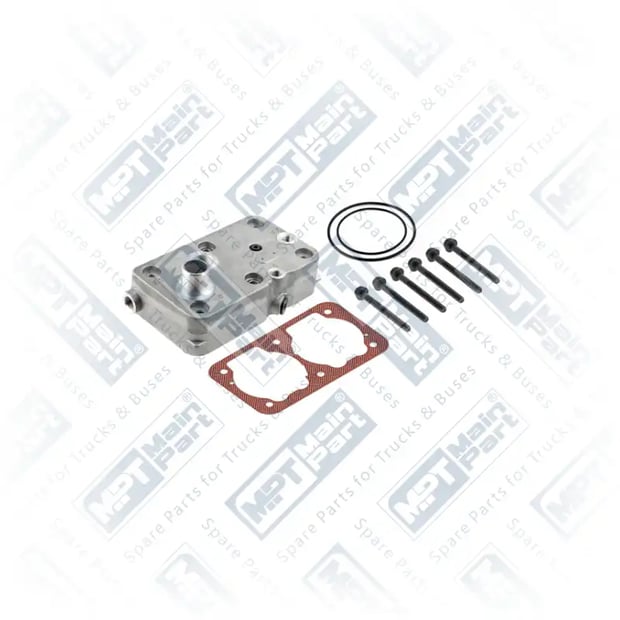 1) 9115536562,9115539212,0011301615, 4.LP.0103 Compressor de ar, Cabeçote, MPT Main Part