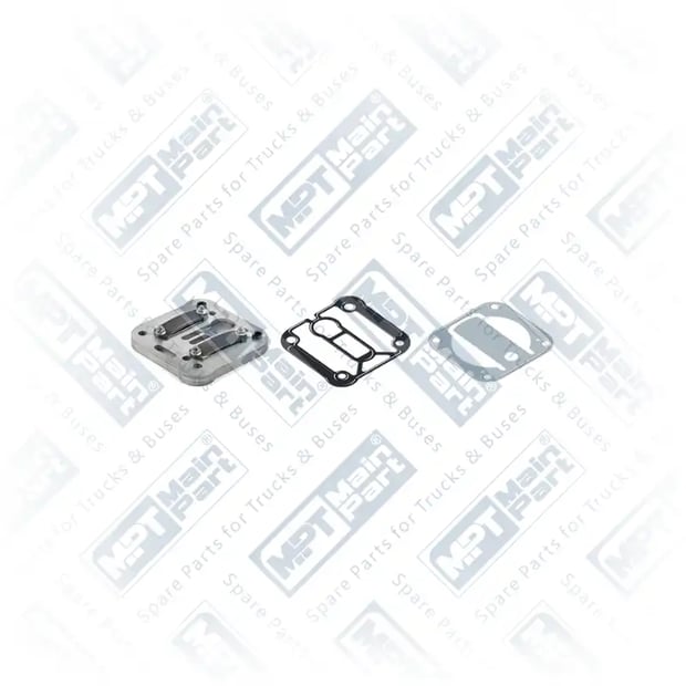 1) 1452714,1689834,SEB01916004, 5.LP.1303 Compresor de aire, Placa de la válvula, MPT Main Part