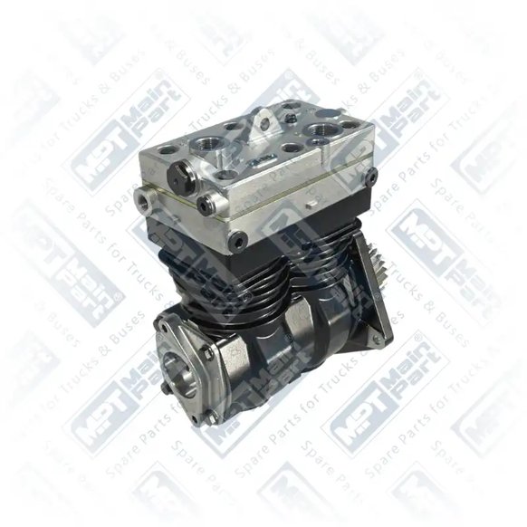 2) 4571304815,4571307015,9125101030, 4571307015 MERCEDES BENZ CONECTO O345 Compressore d'aria, Doppio cilindro, MPT Main Part