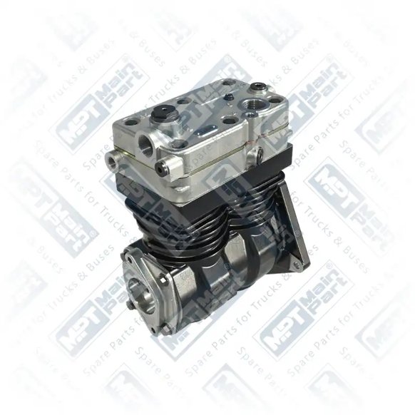 2) 4123520270,A4571302415SP1, 4123520270 WABCO Compressore d'aria, Doppio cilindro, MPT Main Part