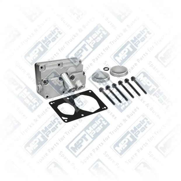 1) 0001305919,0011309315, 0001305919 MERCEDES BENZ ACTROS MP4 / MP5 3243 Sprężarka powietrza, Głowica cylindrów, MPT Main Part