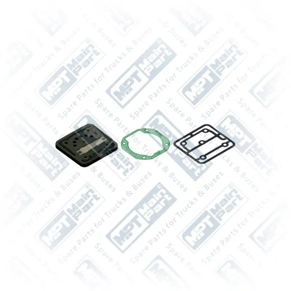 1) 1409319, 1409319 Compresor de aire, Placa de la válvula, MPT Main Part