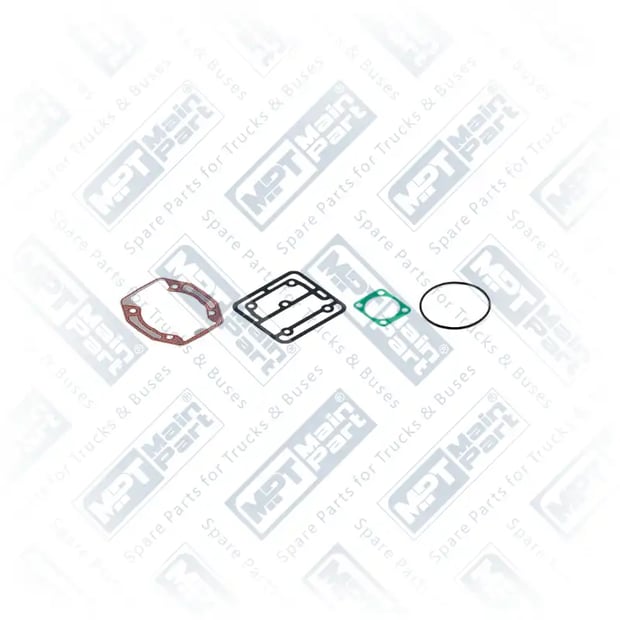 1) , 9.LP.0606 Compressor de ar, Kit de juntas, MPT Main Part