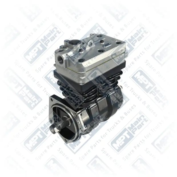 1) 20382347,20547525,20569224,20701801,85000117,85000329,85000336,85000396,4127040010,4127040040,4127040050,4127040080, 1.LK.0101 Sprężarka powietrza, Dwucylindrowe, MPT Main Part