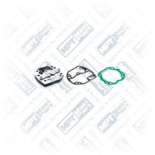 1) 4421300720, 4.LP.1203 Compressor de ar, Placa da válvula, MPT Main Part