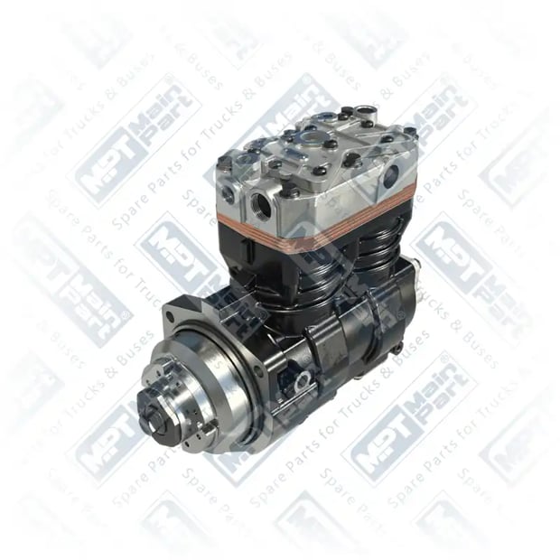 1) K092472,K162776,LS4904,5801647801,5802833302, 6.LK.2001 Compressor de ar, Com Embreagem, MPT Main Part