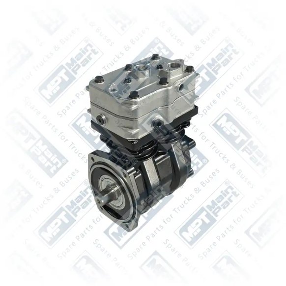 1) 1604420,1604420A,1604420R,1628444,1628444A,1628444R,9115045040,9115045050, 911 504 505 0 Compressore d'aria, Doppio cilindro, MPT Main Part