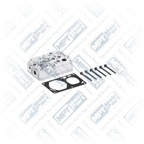 1) 51541006055, 51.54100-6055 Compresor de aire, Culata, MPT Main Part