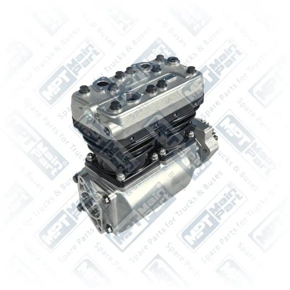 2) K00199,K001998,K095873N00,LK4939,51541007069,51541009069, K001998 KNORR-BREMSE Compressore d'aria, Doppio cilindro, MPT Main Part