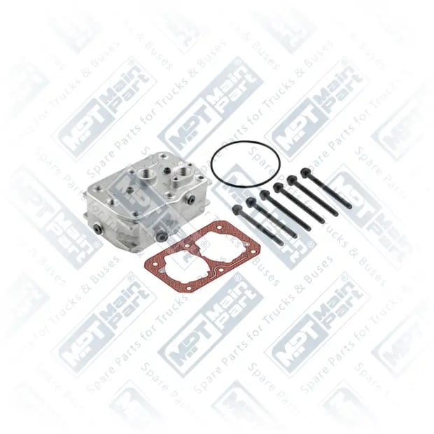 1) 9115049212,9115049222,1743267, 5.LP.0601 Compressore d'aria, Testa del cilindro, MPT Main Part