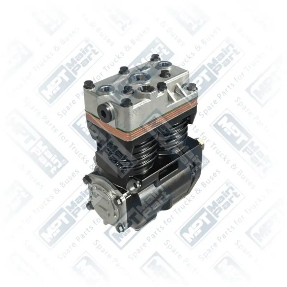 2) LP4827,LP4845,SEB01452AT,SEB01452ES,SEB01455000,SEB01455C56,SEB01455R,SEB01455X00,SEB01455X06,SEB01455X56,SEB01478,SEB01527,SEB01527R,5000694824,5001836982,5001841651,5010295545,5010323738,7485003210, SEB01527 KNORR-BREMSE Luftkompressor, Zweizylinder, MPT Main Part