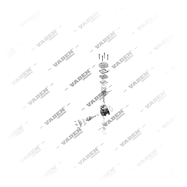 9) K000853000,K008457000,LK3839,1408090,1409281,1409441, 1408090 DAF Einzylinder, Luftkompressor, Vaden
