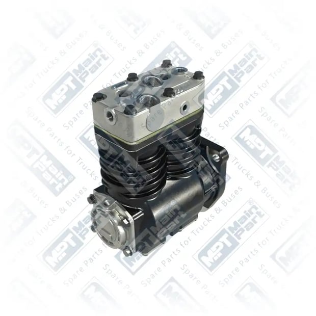 2) I90499000,I90499AT000,I90499ES,I90499X00,LP4813,1613632,5003336, 1.LK.1102 Compressor de ar, Cilindro duplo, MPT Main Part