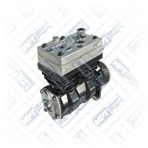 2) 9061306415,9061306715,9061306815,9125100030,9125100050, A9061306815 MERCEDES BENZ OH OM906 Luftkompressor, Zweizylinder, MPT Main Part