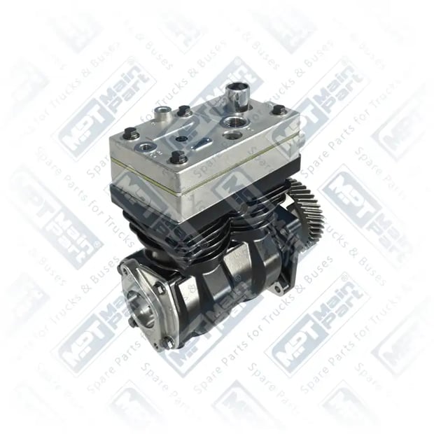 2) 9061306415,9061306715,9061306815,9125100030,9125100050, 912 510 005 0 Compressor de ar, Cilindro duplo, MPT Main Part