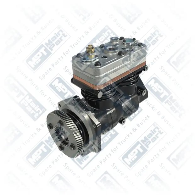 1) 5013693,5013694,5013695,801732,6319090, 18.LK.0302 Compressor de ar, Cilindro duplo, MPT Main Part