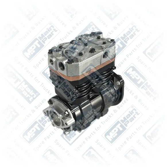 2) K022264N00,LK4952,504079460,504353252, 504079460 Compressor de ar, Cilindro duplo, MPT Main Part