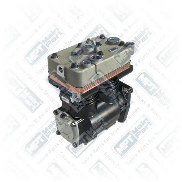 2) II17395X00,K002975000,K002975AT000,K002975ES,K002975S,K002975X00,LP4957,10571188,1349094,1513115,1531073, 1349094 SCANIA Compresseur d'air, Double cylindre, MPT Main Part