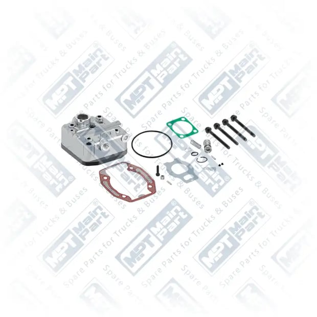 1) , 9.LP.0601 Compressor de ar, Cabeçote, MPT Main Part