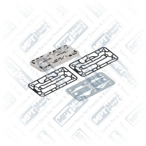 1) 21136726,K012074, 1.LP.2202 Compresor de aire, Placa de la válvula, MPT Main Part