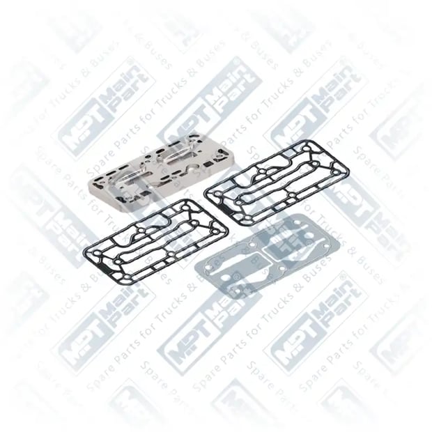 1) 21136726,K012074, 1.LP.2202 Compressore d'aria, Piastra della valvola, MPT Main Part